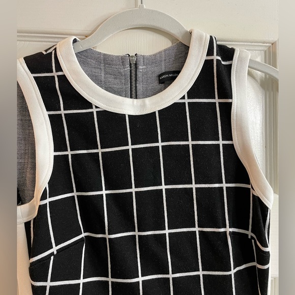 Karen Millen stretch ruched black dress size 2 - Picture 9 of 10